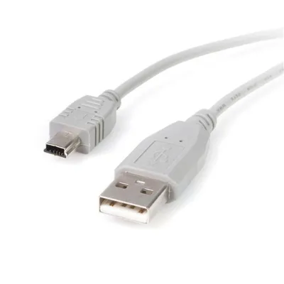 Produktbild von StarTech.com 1 m Mini USB 2.0 Kabel - A auf Mini B – Stecker/Stecker, 1 m, USB A, Mini-USB B, USB 2.0, 0,48 Gbit/s, Schwarz