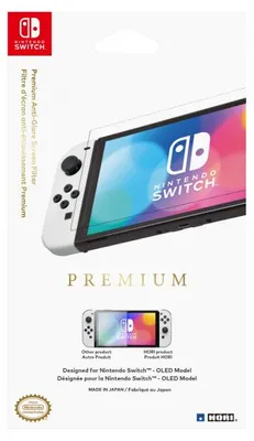 Produktbild von Hori NSW-809U, Displayschutz, Nintendo Switch OLED, Transparent, Kratzresistent, Nintendo