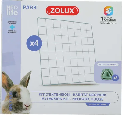 Produktbild von Zolux Neolife Neopark Konijn Uitbereidingsset Gaaspanelen