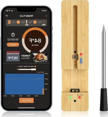 Produktbild von Smart Grillthermometer mit Bluetooth-Verbindung IP67 für Grill, Backofen, BBQ und Rotisserie mit App-Anbindung