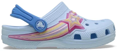 Zdjęcie produktu dla Crocs Toddler Classic Star Lights Clog – sandały dla dziewczynek z diodami LED, niebieskie/jasnoniebieskie (Blue Frost), 211625-4WK