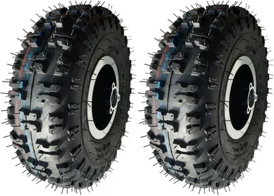 Obrázok produktu pre Kompletné koleso Detská štvorkolka Pneumatika pre štvorkolku Náhradná pneumatika sada 2 pneumatík 4.10-4 ATV