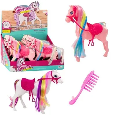 Imagen del producto de Caballo con crin arcoíris y peinado MIX - Trifox