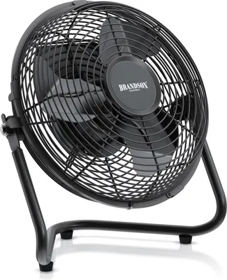 Produktbild von Brandson - Windmaschine Retro Stil - Ventilator Design schwarz - Tischventilator 32 Watt - hoher Luftdurchsatz - stufenlos neigbarer Ventilatorkopf