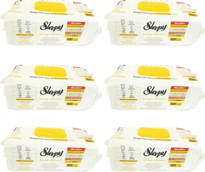 Produktbild von Sleepy Easy Clean Oberflächenreinigungstücher - Gelb (6x 100 Tücher)