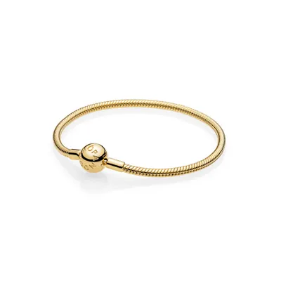 Produktbild von Pandora Shine 567107 Armband Clasp Moments Smooth Silber Gold 21,0 cm