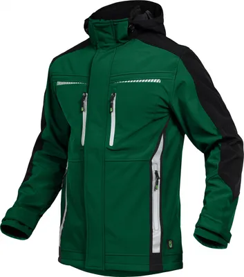 Produktbild von Leibwächter Sommer-Softshelljacke Herren FLEXS Gr. 5XL grün/schwarz