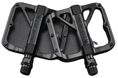 Productafbeelding van Fietspedalen, antislip oppervlak, ultralicht aluminium, zwart