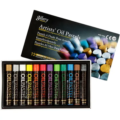 Produktbild von Mungyo Gallery Ölpastell-Metallic-Set 12-teilig für kreatives Zeichnen
