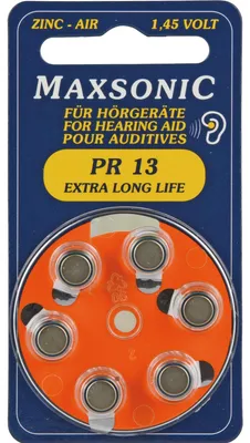 Produktbild von Batterien f.Hörgeräte Maxsonic Pr13 6 St