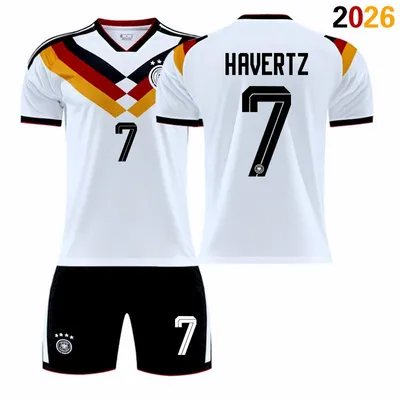 Immagine prodotto di #7 HAVERTZ Maglia da calcio della Germania per i Mondiali 2026, per bambini e adulti. TAGLIA:XS