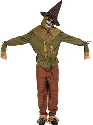 Produktbild von Vogelscheuchen-Kostüm für Männer Hallowenkostüm grün-braun - L