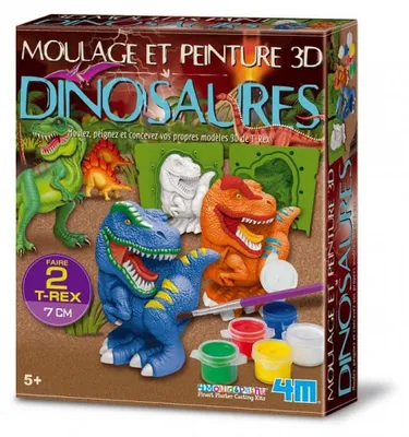 Zdjęcie produktu dla zestaw do modelowania i malowania 3D - dinozaury