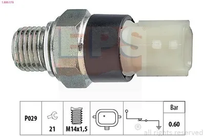 Produktbild von EPS 1.800.178 Öldruckschalter Öldrucksensor passend für MERCEDES-BENZ C-Klasse T-modell (S205) C-Klasse Limousine (W205) B-Klasse (W246, W242)