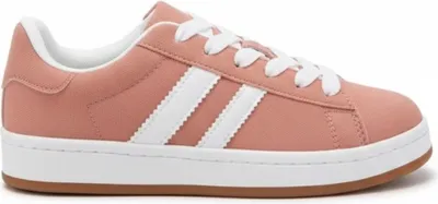 Produktbild von Damen Schnürung Turnschuhe Sneaker Kunstleder Freizeitschuhe Ottana Orange Gr.39