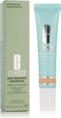 Produktbild von Clinique Anti-Blemish Solutions Clearing concealer - 02, Mischhaut, trockene Haut, normale Haut, ölige Haut, Empflindliche Haut, Nasse Haut, Anti-Makel, Anti-Rötung, Beruhigend, 10 ml, Tube, Use after Acne Solutions 3-Step Clear Skin System. Apply to surface of blemish, extending slightly..., 1 Stück(e)