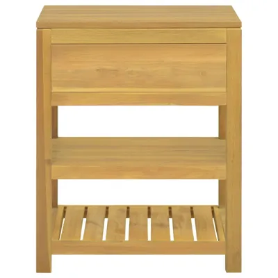 Image de vidaXL Armoire de salle de bain 60x45x75 cm bois massif teck