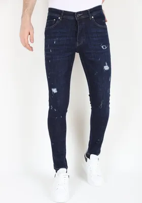 Produktbild von Blaue Denim Jeans Slim Mit Löchern - 36