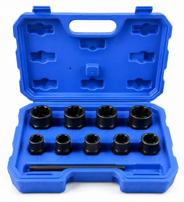 Obrázok produktu pre Sada hlavíc na poškodené skrutky 9 - 19mm, 1ks, Gebo Tools
