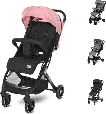 Produktbild von Lorelli Kinderwagen Fiorano faltbar, Ablagekorb, Frontbügel abnehmbar, Bremse pink