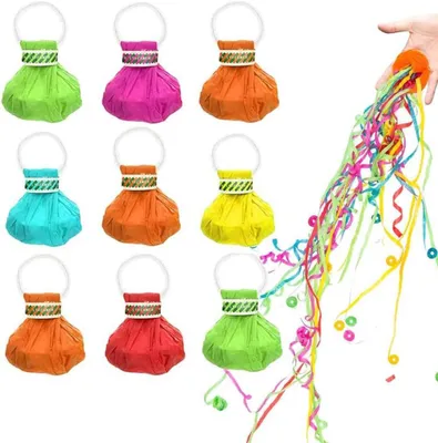 Luftschlangen 10 Stück, bunte Papier-Partydekoration