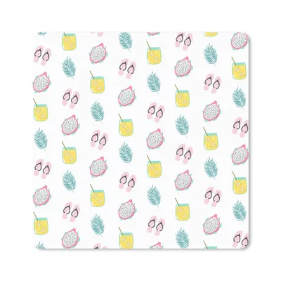 Produktbild von MuchoWow® Mauspad Mousepad Sommer - Pastell - Muster 20x20 cm - Mousepads - Maus Mat - Pad - Mausunterlage - Desk Mat - Bureauartikeln