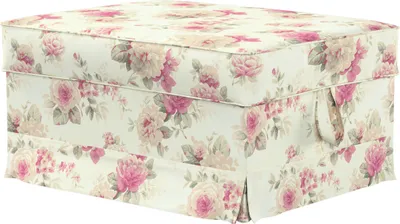 Produktbild von Dekoria Bezug für Ektorp Bromma Hocker, beige- rosa, Husse, Ektorp Bromma