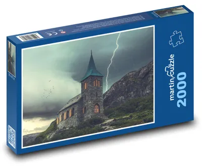 Obrázek produktu pro martinpuzzle - Puzzle 2000 - Bouře nad kostelem