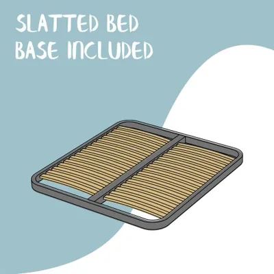 Produktbild von ITYHOME - Gepolstertes Bett mit Bettkasten 160x200 mit Kunstlederbezug Weiß Azelia