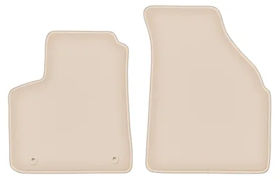 Produktbild von Velours-Fußmatten Vorne für Chevrolet Tacuma 2000-2011 (Minivan) – 2-tlg, Beige, passgenau – Wielganizator FORTUNA