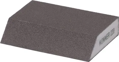 Zdjęcie produktu dla Gąbka KONNER G220, gąbka szlifierska, 125x90x65x25 mm, fazowana