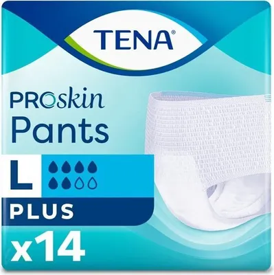 Produktbild von TENA Pants Plus, L, Unisex, Blau, 100 - 135 cm, 14 Stück(e)