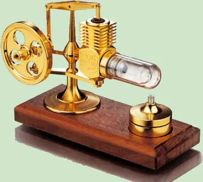 Produktbild von Krick Stirlingmotor Gold montiert