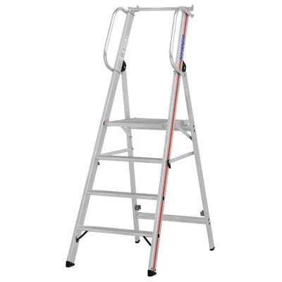 Produktbild von Hymer Plattformleiter mit Handlauf, 4 Stufen