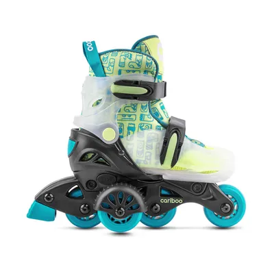 Produktbild von Cariboo Step 1 Inlineskates - Grün, einstellbar für Kinder, apprendre à patiner