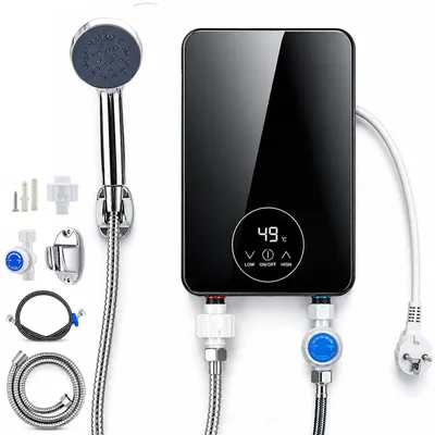 Imagen del producto de Calentador de agua instantáneo eléctrico - 5500 W de potencia - 220 V de voltaje - Diseño compacto