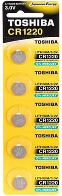 Produktbild von Pack of 5 Batterien ofbutton toshiba cr1220/ 3v