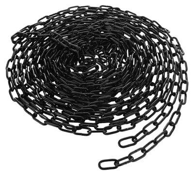 Productafbeelding van Ketting zwart - 10 m - 3 mm - Schakelketting - Gecoat koolstofstaal - Weer- en roestbestendig