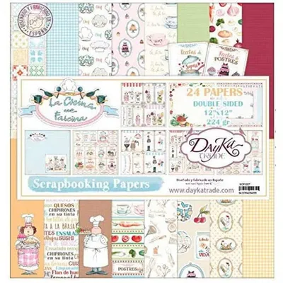 Scrapbooking-Set "Die Küche Me fascina", 30 x 30 cm