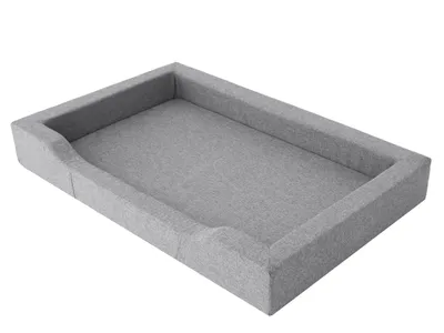 Produktbild von Hundebett, Möbel für Tiere, Katzenbett, Abnehmbar Bezug, Hundeliege, Schlafplätze, große Hunde, Hundesofa, Korb, Waschbar, Graphit, XXL: 120x80 cm