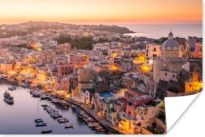 Produktbild von MuchoWow® Poster Architektur - Luft - Wasser - Italien 180x120 cm - Fotoplakat