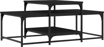 Obrázok produktu pre vidaXL Konferenčný stolík čierny 102x60x45 cm Drevo Materiál