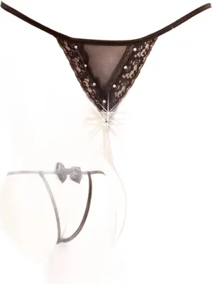 Produktbild von String 2345 Damen Dessous Schwarz XL​