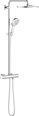 Produktbild von Grohe Rainshower SmartActive 310 Duschsystem mit Thermostatbatterie, Wandmontage, GROHE EcoJoy, 26648000
