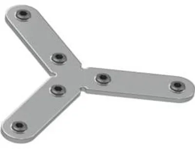 Zdjęcie produktu dla AL24-A-PCON-120x3: Łącznik do profilu AL24 3x120 stopni / Połączenie AL24 3x120 stopni