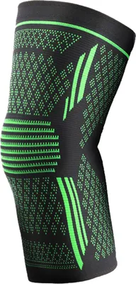 Produktbild von 1 Stück Sport-Knieschoner für Damen und Herren, Workout-Knieschutz zum Radfahren, Laufen, Wandern, Basketball, elastische und atmungsaktive Kompressions-Kniemanschette zur Schmerzlinderung bei Sehnenentzündung und Arthritis