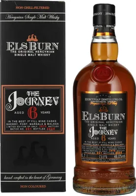 Image de Elsburn 6 Years Old THE JOURNEY Single Malt Batch No. 001 2025 46% Vol. 0,7l en boîte cadeau