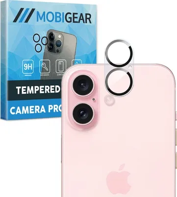 Produktbild von Mobigear iPhone 16 Plus Panzerglas Gehärtetes Glas Kamera Schutz - Hüllenfreundlich