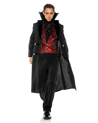 Produktbild von Gothic Vampirbaron Männerkostüm für Halloween Größe: XXL