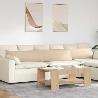 Immagine prodotto di vidaXL Cuscini per divano, 2 pezzi, tessuto, color crema, 200 x 40 cm